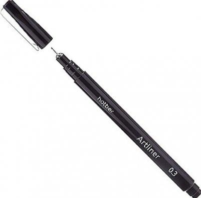 Набор черных линеров Noir -Terra Colora-. 0.1/0.3/0.5/0.7mm/Brush. 5шт в ПВХ-боксе – фото 2