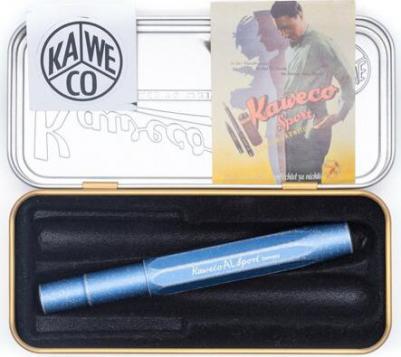 Ручка перьевая AL Sport Stonewashed F 0 7мм синий состаренный корпус – фото 1