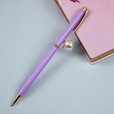 Ручка шариковая автоматическая "Lilac jewel" синяя, 1,0 мм – фото 2