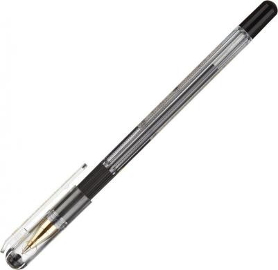 Ручка шариковая масляная с грипом "MC Gold", ЧЕРНАЯ, корпус прозрачный, узел 0,5 мм, линия письма 0,3 мм, BMC-01 – фото 2