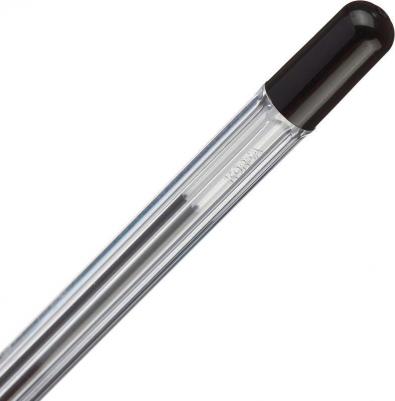 Ручка шариковая масляная с грипом "MC Gold", ЧЕРНАЯ, корпус прозрачный, узел 0,5 мм, линия письма 0,3 мм, BMC-01 – фото 14