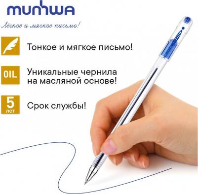 Ручка шариковая "Option" синяя, 0.5мм, штрих-код – фото 7