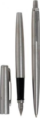 Набор Jotter Core FK61 Stainless Steel ручка перьевая, ручка шариковая сталь нержав – фото 6