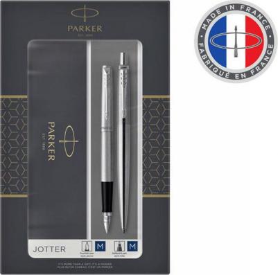 Набор Jotter Core FK61 Stainless Steel ручка перьевая, ручка шариковая сталь нержав – фото 7