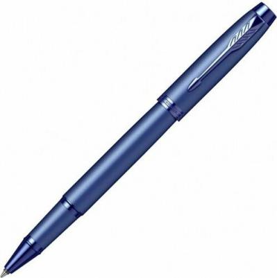 Ручка роллер IM Monochrome T328 Blue PVD F чернила черн. подар.кор