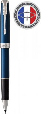 Ручка роллер Sonnet Core T539 LaqBlue CT F черные чернила подар.кор – фото 1