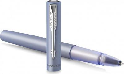 Ручка роллерн. Vector XL серебристый/синий F черные подар.кор – фото 6