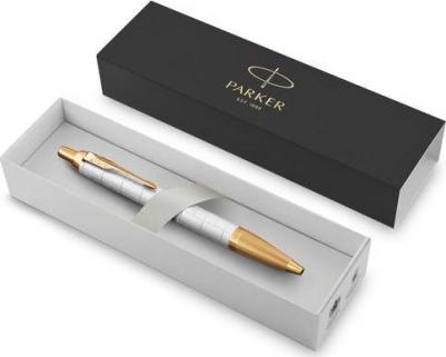 Ручка шариковая IM Premium K318 Pearl GT M синие чернила подар.кор – фото 8
