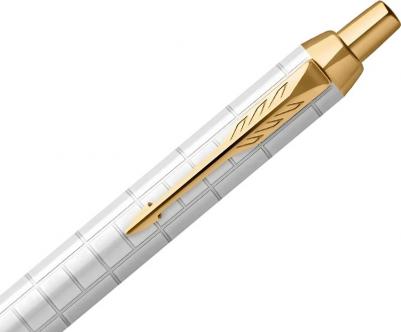 Ручка шариковая IM Premium K318 Pearl GT M синие чернила подар.кор – фото 11