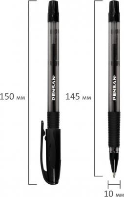 Ручка шариковая масляная с грипом "Sign-Up", ЧЕРНАЯ, 1 мм, линия письма 0,8 мм, 2410/12 – фото 6