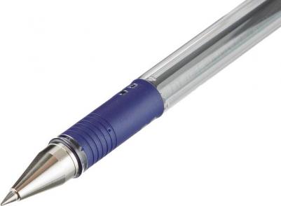 Ручка гелевая BLN-G3-38 резин.манжет. синяя 0,2мм – фото 13