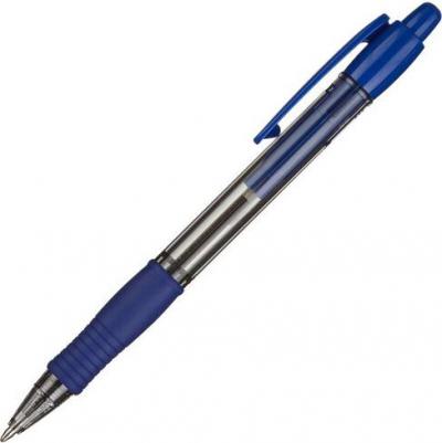 Ручка шариковая масляная автоматическая с грипом "Super Grip", СИНЯЯ, салатовые детали, узел 0,7 мм, линия письма 0,32 мм, BPGP-10R-F – фото 5