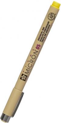 Ручка капиллярная Pigma Micron 0.45 мм, цвет чернил: желтый – фото 2