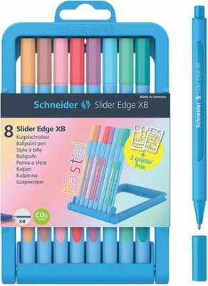 Набор шариковых ручек Slider Edge (0,7мм, 8 пастельныхов) 8шт, 10 уп – фото 1