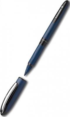 Ручка-роллер "One Business", ЧЕРНАЯ, корпус темно-синий, узел 0,8 мм, линия письма 0,6 мм, 183001 – фото 14