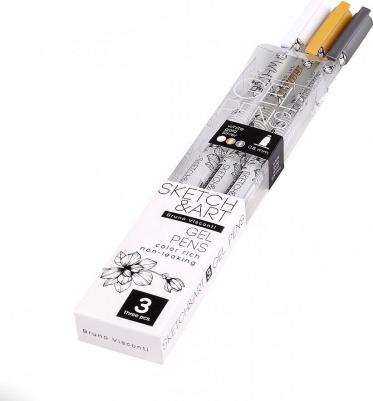 Набор гелевых ручек Uni Write 3 цвета (толщина линии 0.8 мм) (20-0311) – фото 4