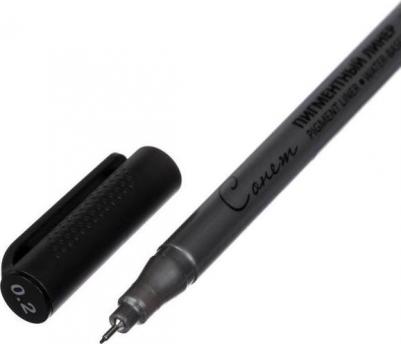 Ручка капиллярная для черчения ЗХК линер 0.2 мм, цвет чёрный – фото 2