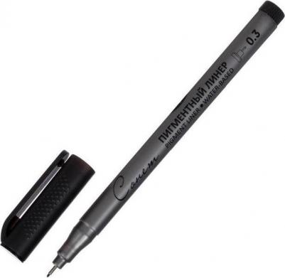 Ручка капиллярная для черчения ЗХК линер 0.3 мм чёрный 2341646 5439334