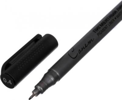 Ручка капиллярная для черчения ЗХК линер 0.4 мм, цвет чёрный – фото 2