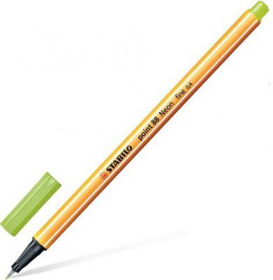 Ручка капиллярная "Point 88", СВЕТЛО-ЗЕЛЕНАЯ, корпус оранжевый, линия письма 0,4 мм, 88/33 – фото 4