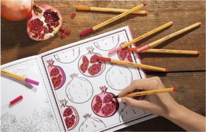 Ручка капиллярная "Point 88", СВЕТЛО-ЗЕЛЕНАЯ, корпус оранжевый, линия письма 0,4 мм, 88/33 – фото 5