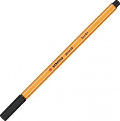 Ручка капиллярная "Point", ЧЕРНАЯ, корпус оранжевый, линия письма 0,4 мм, 88/46 – фото 5