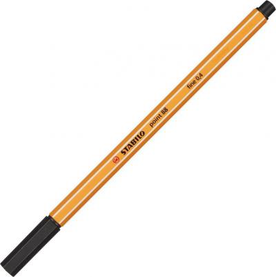 Ручка капиллярная "Point", ЧЕРНАЯ, корпус оранжевый, линия письма 0,4 мм, 88/46 – фото 6