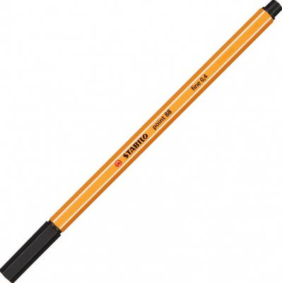 Ручка капиллярная "Point", ЧЕРНАЯ, корпус оранжевый, линия письма 0,4 мм, 88/46 – фото 18