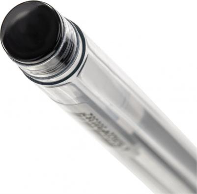 Ручка гелевая с грипом Basic Needle, ЧЕРНАЯ, игольчатый узел 0,5 мм, линия письма 0,35 мм, 143679 – фото 6