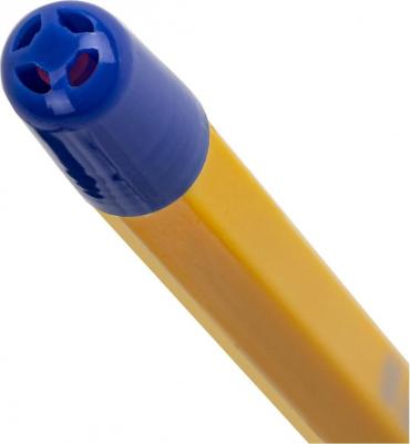 Ручка шариковая с грипом "Basic BP-14 Orange", СИНЯЯ, узел 0,7 мм, линия письма 0,35 мм, 143747 – фото 7
