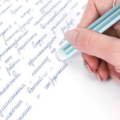 Ручки стираемые гелевые "College", НАБОР 2 штуки, СИНИЕ, + 4 сменных стержня, узел 0,5 мм, линия письма 0,38 мм, 143668 – фото 5
