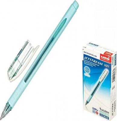 Комплект ручек шариковых "Jetstream SX-101-07FL", синяя, 0,7 мм, грип, бирюзовый корпус – фото 8