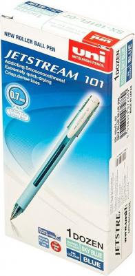 Комплект ручек шариковых "Jetstream SX-101-07FL", синяя, 0,7 мм, грип, бирюзовый корпус – фото 15