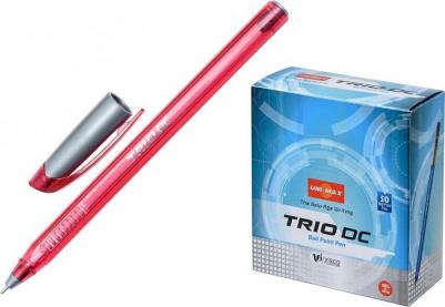 Ручка шариковая одноразовая Trio DC tinted красная – фото 1