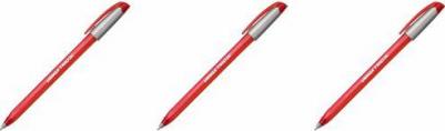 Ручка шариковая одноразовая Trio DC tinted красная – фото 7