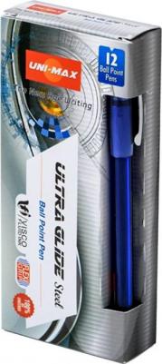 Ручка шариковая Ultra Glide Steel синяя (толщина линии 0.8 мм) – фото 6