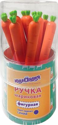 Ручка фигурная шариковая "Морковка", мягкий силиконовый корпус, синяя, пишущий узел 0,7 мм – фото 4