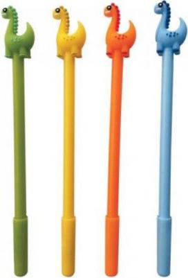 Ручка с топпером шариковая масляная "Динозаврик", СИНЯЯ, пишущий узел 0,7 мм, 143809 – фото 4