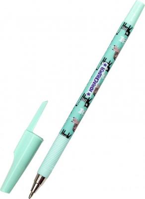 Ручка шариковая "GLAMOUR CAT", синяя, SOFT TOUCH покрытие, узел 0,7 мм, линия письма 0,35 мм, 143734