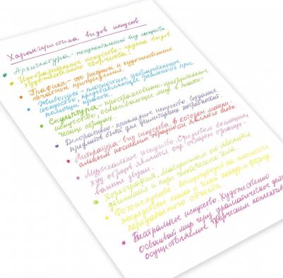 Ручки гелевые, НАБОР 12 шт. НЕОН, корпус с печатью, узел 0,7 мм, линия письма 0,5 мм, 142806 – фото 4