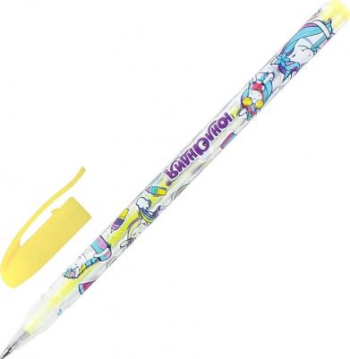 Ручки гелевые, НАБОР 6 шт. ПАСТЕЛЬ, корпус с печатью, узел 0,7 мм, линия письма 0,5 мм, 142803 – фото 1