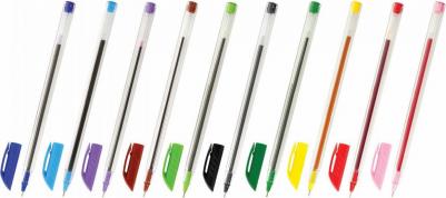 Ручки шариковые масляные "КЛАССНАЯ", НАБОР 10 цветов, узел 0,7 мм, линия письма 0,35 мм, 143535 – фото 4