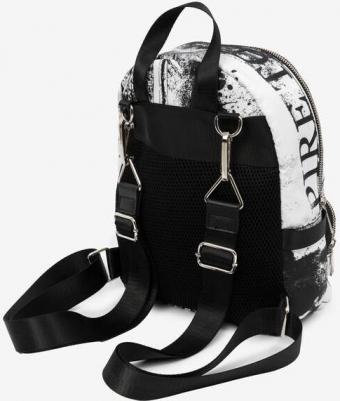 Рюкзак для девочки мягкой формы чёрно-белый (One size) – фото 2