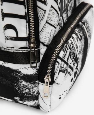 Рюкзак для девочки мягкой формы чёрно-белый (One size) – фото 4