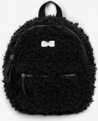 Рюкзак для девочки мягкой формы из экомеха черный (One size) – фото 3