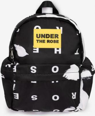 Рюкзак мягкой формы из плащовки черный с принтом для девочки – фото 5