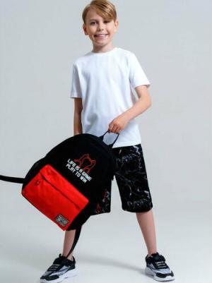 Рюкзак для мальчика, размер 40*30*15 см, черный