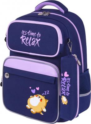 Рюкзак COMPLETE, с пеналом в комплекте, эрго-спинка, "Bored cat", 42х29х14 см, 272055 – фото 2