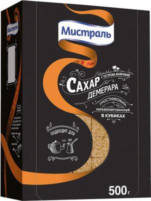 Сахар тростниковый нерафинированный Демерара в кубиках, 500 г – фото 1