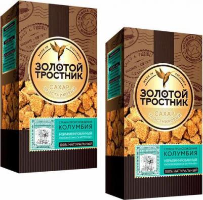 Сахар Золотой Тростник тростниковый нерафинированный кусковой 450г – фото 5